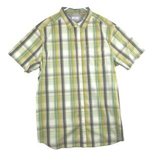 Columbia Omni-Wick Shirt Mens XL Multicolor Button Up Pit To Pit‎ 26 In